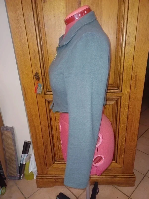 Lange grijze jas die kan worden omgevormd tot een nieuwe blazer – photo 9